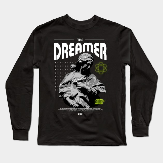 "THE DREAMER" WHYTE - STREET WEAR URBAN STYLE Long Sleeve T-Shirt by LET'TER